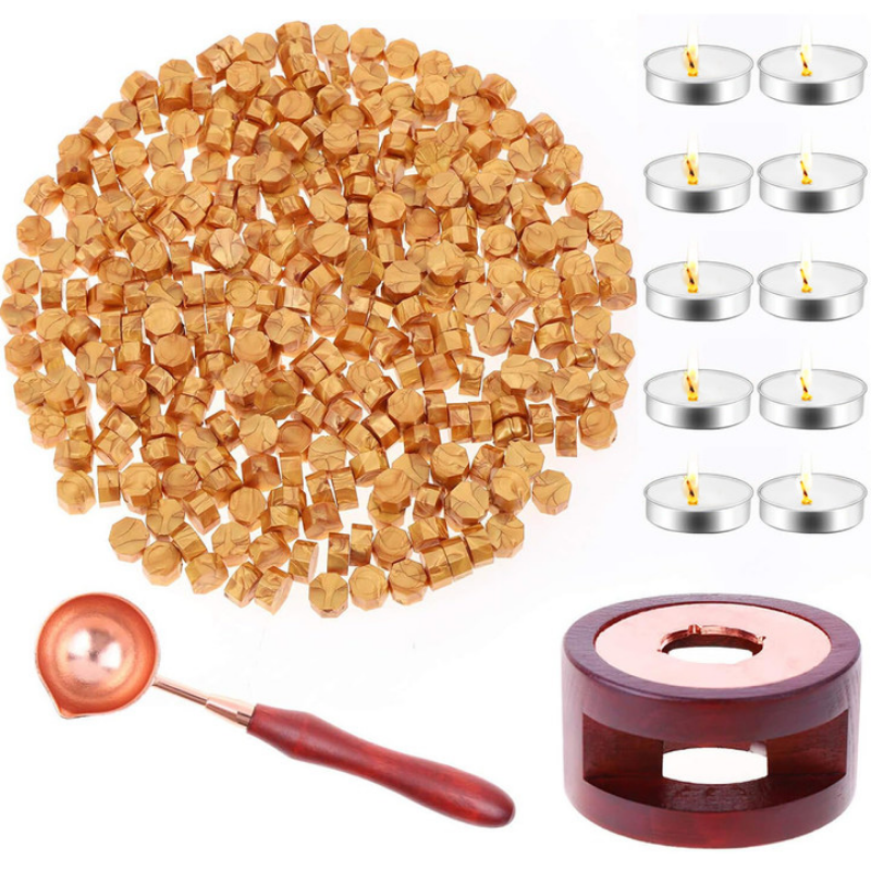 Wax Seal Set Includes 200 Gold - Wax Seal Stamp Set recension och pris