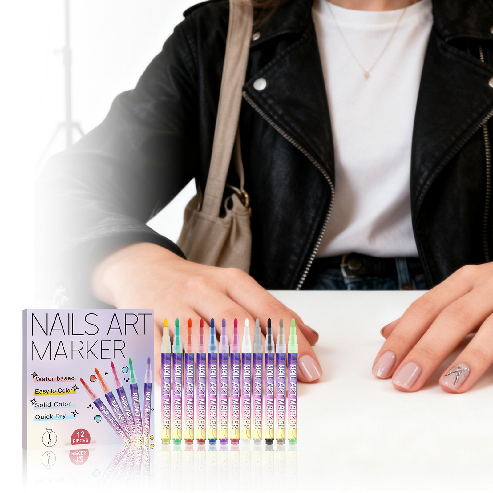 12Pcs Nail Art Pens With Fine  - Correction Pen Fine recension och pris