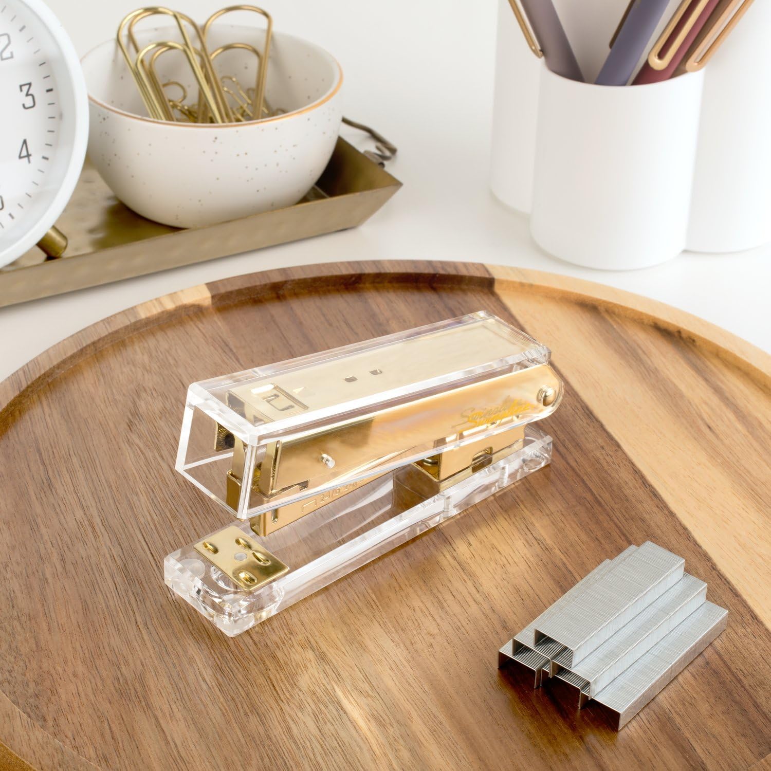 Swingline Compact Clear Acryli - Stapler Half Strip recension och pris