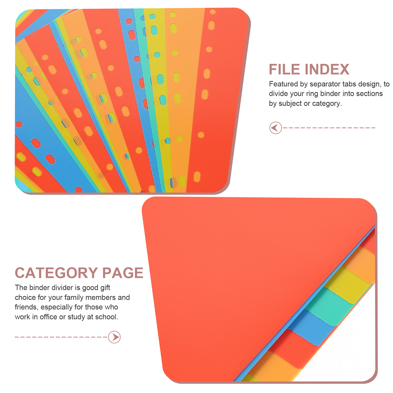 A4 Index Pages Plastic Binder  - Tab Divider A4 recension och pris