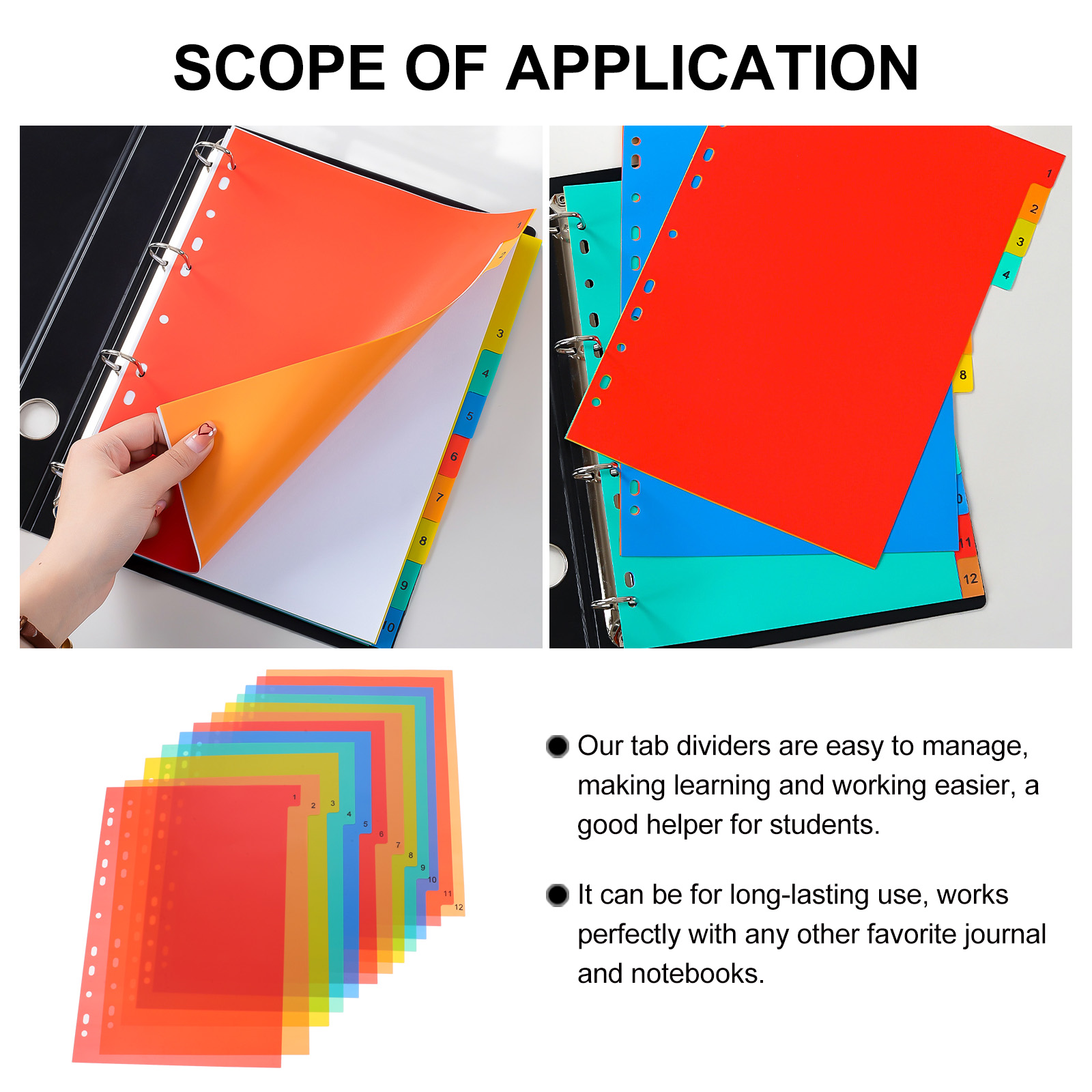 A4 Separated Loose Leaf Page D - Tab Divider A4 recension och pris