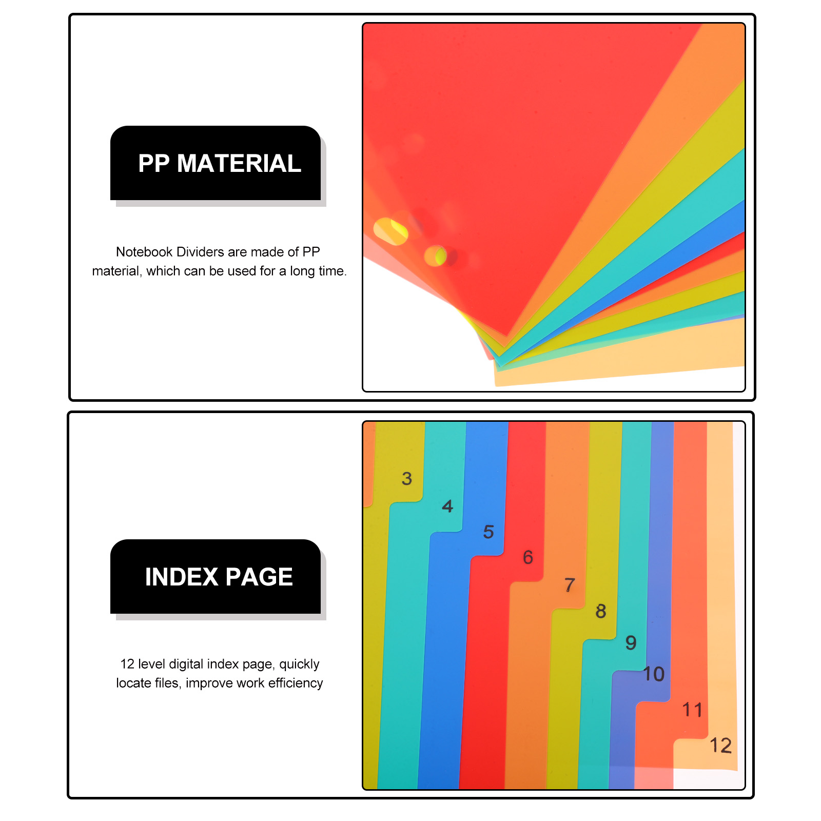 A4 Separated Loose Leaf Page D - Tab Divider A4 recension och pris