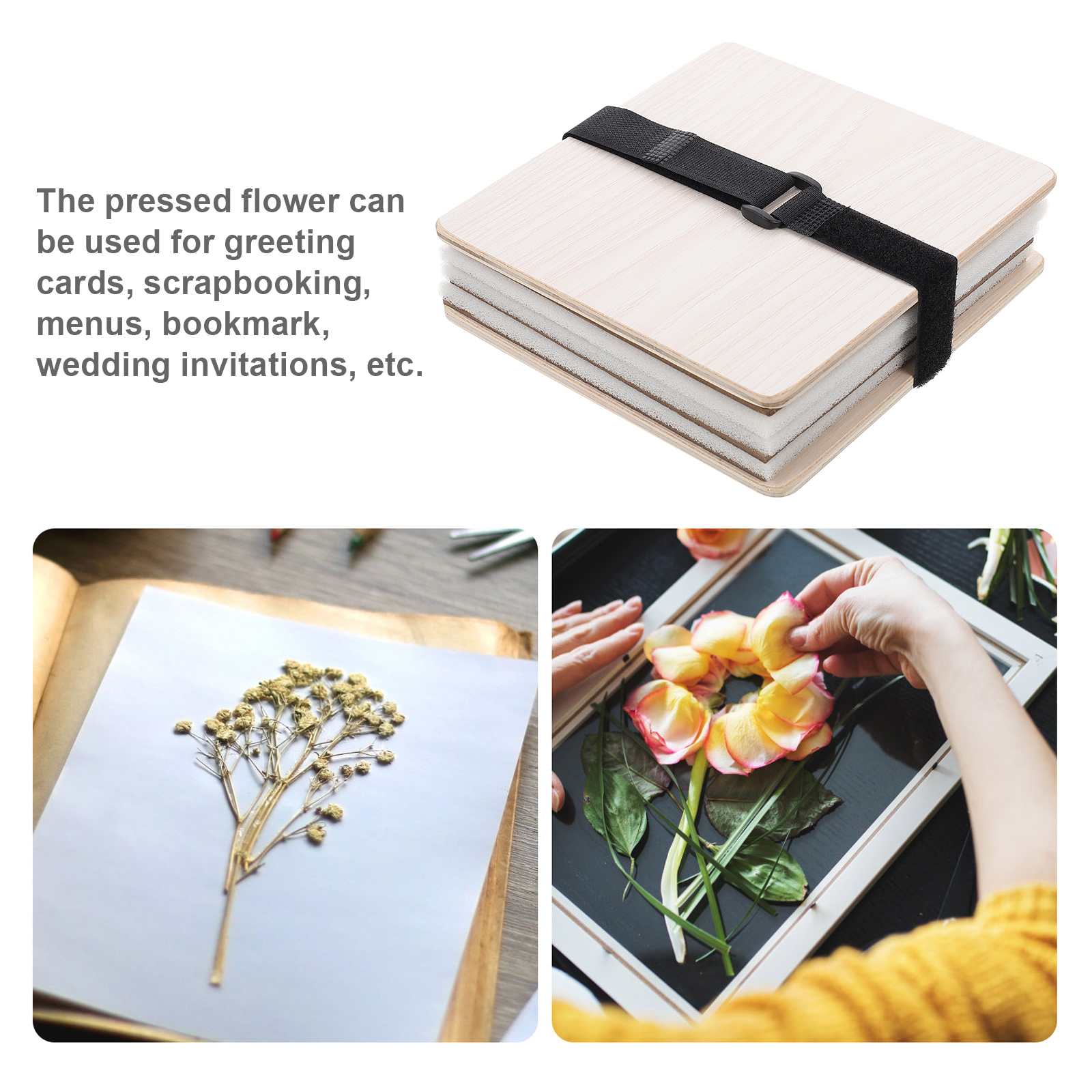 1 set Flower Press Kit Plant L - Ink Blotter Paper recension och pris