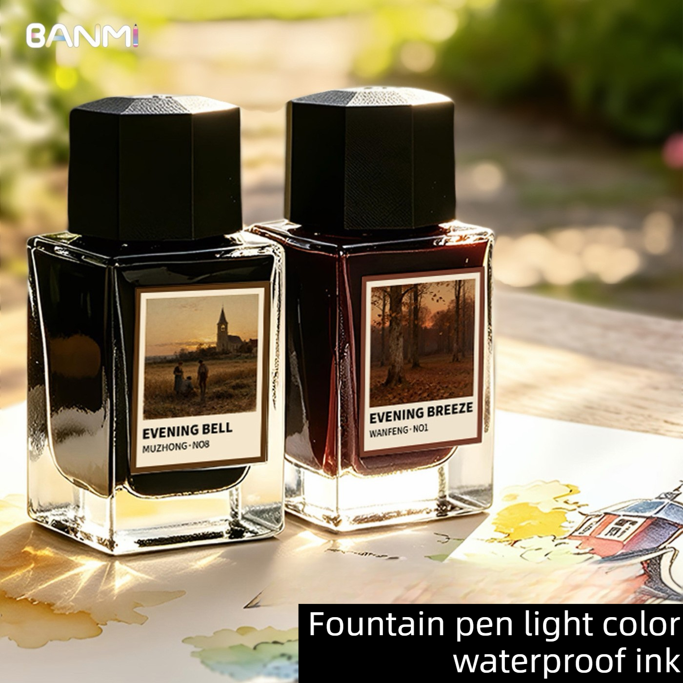 BANMI 10 Color Fountain Pens I - Fountain Pen Bottled Ink recension och pris