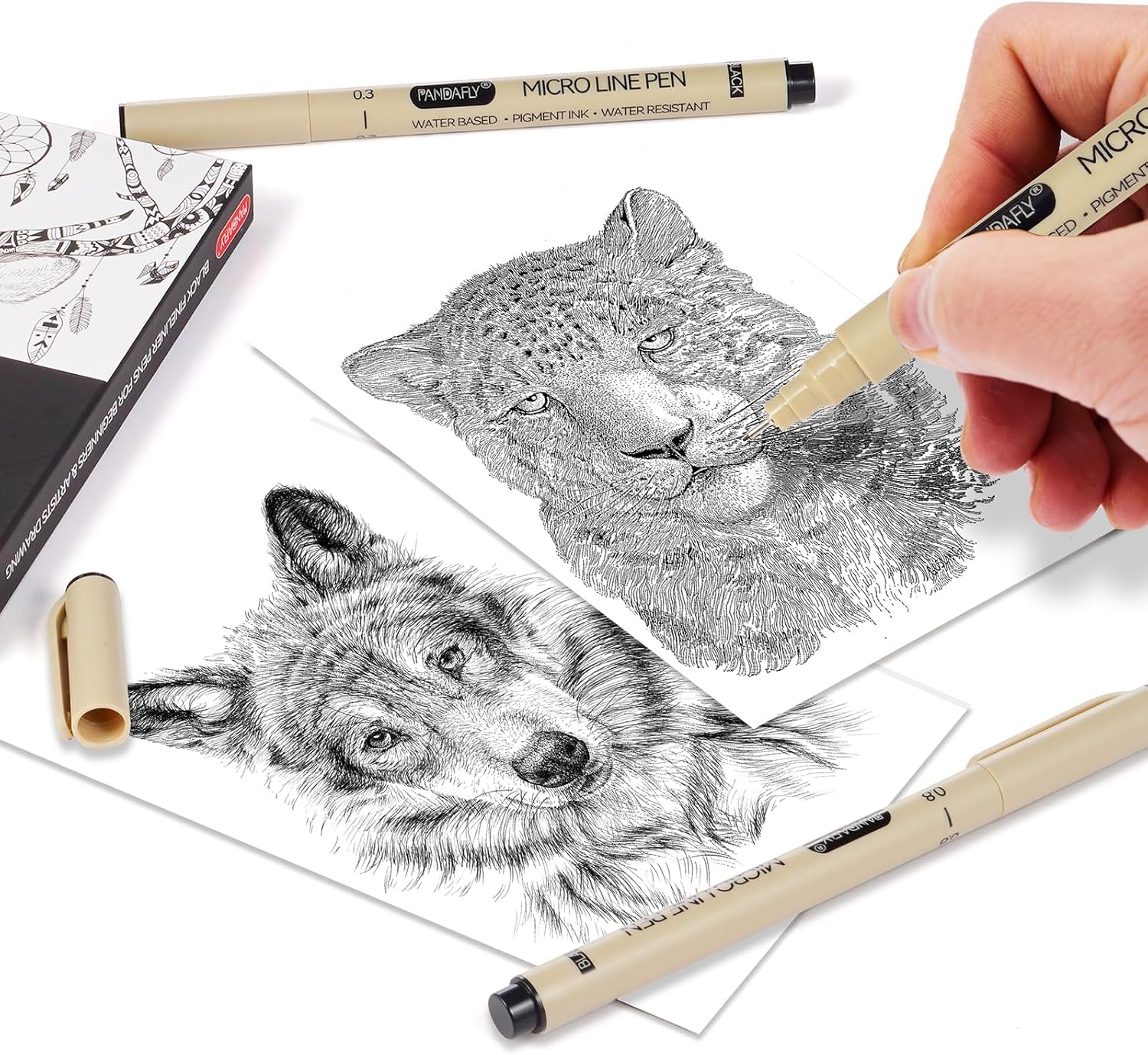 Black Micro-Pen Fineliner Ink  - Archive Box Set recension och pris