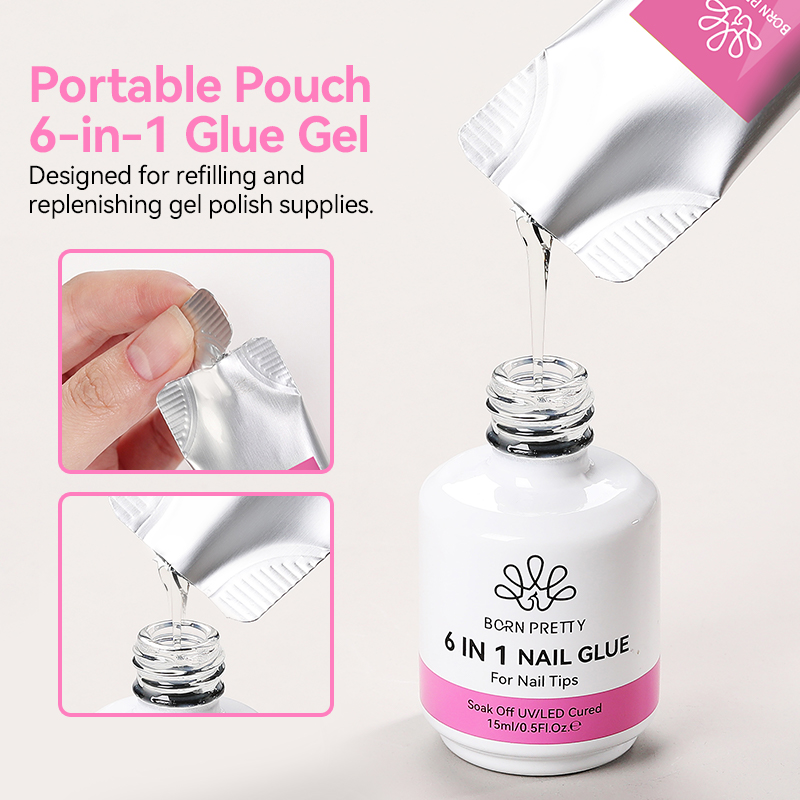 BORN PRETTY 15g 6 IN 1 Extensi - Gel Refill Pack recension och pris