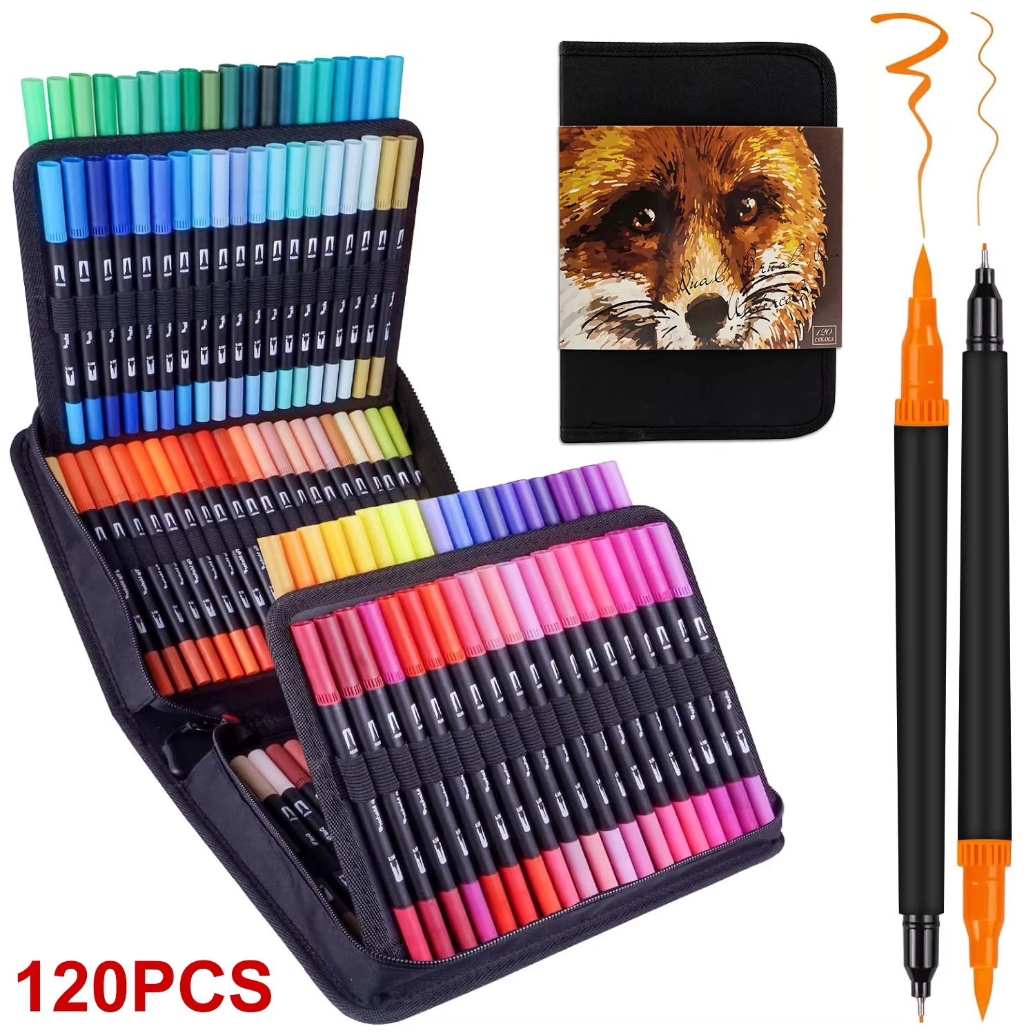 Dual Brush Pens Art Markers, 2 - Correction Pen Fine recension och pris