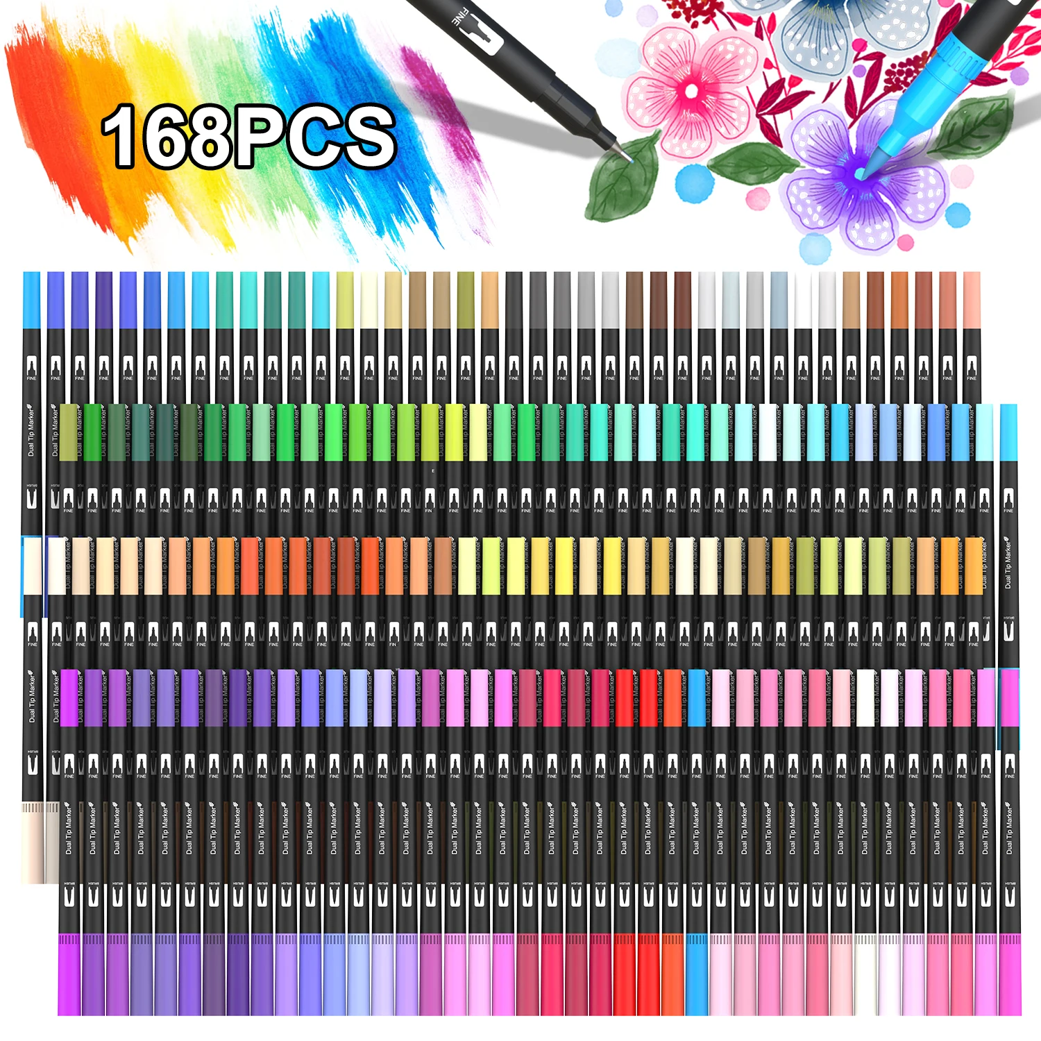 Dual Brush Pens Art Markers, 2 - Correction Pen Fine recension och pris