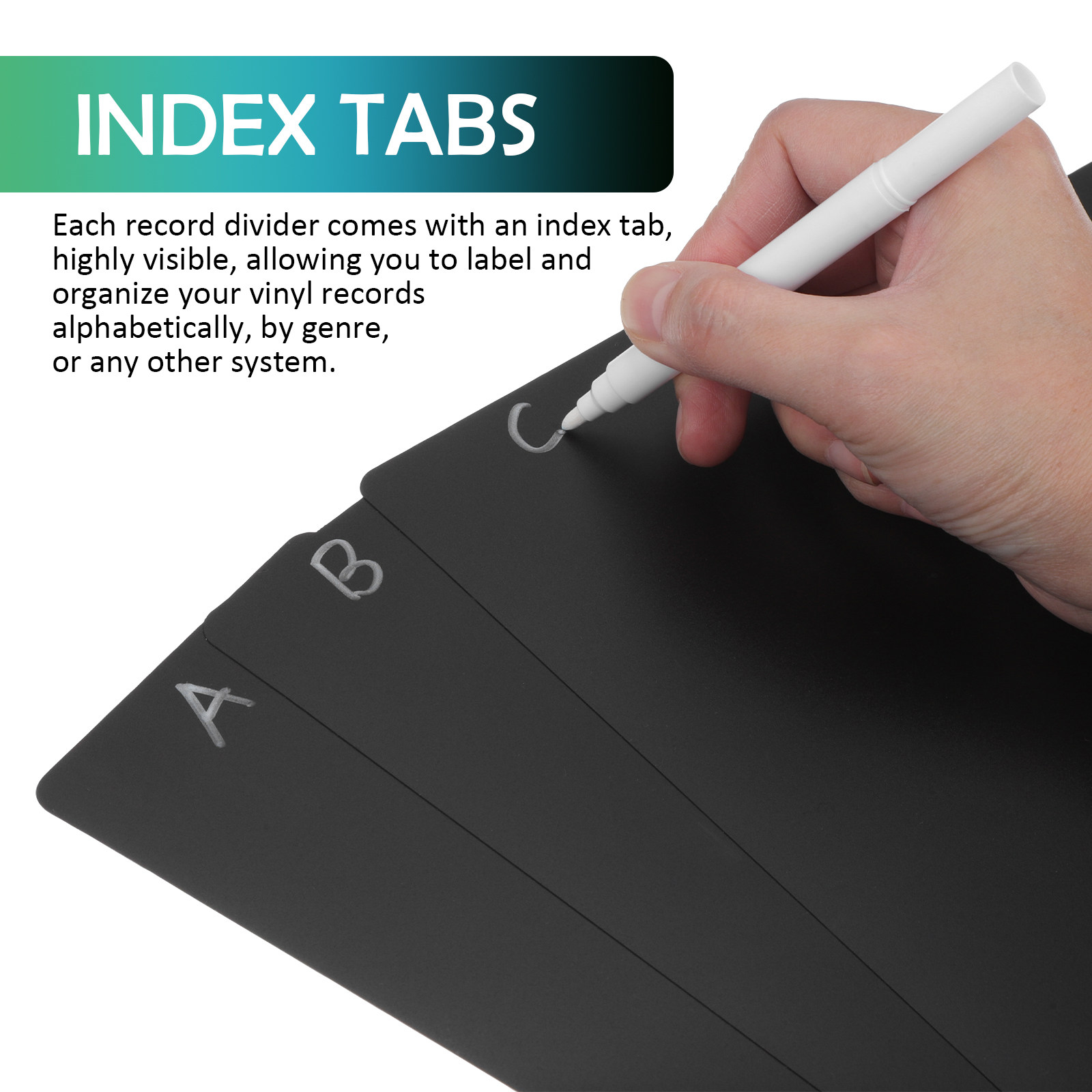 20Pcs Index Card Dividers Alph - Card Index Box recension och pris
