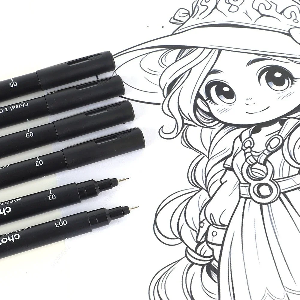 Black Micro Pens,15 Sizes,Wate - Archive Box Set recension och pris