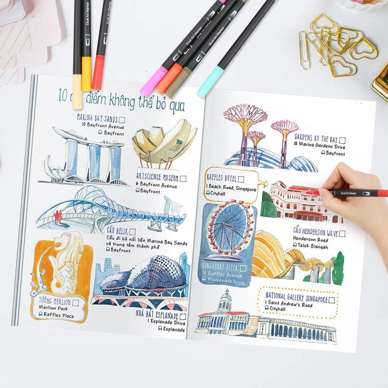 12 Colors Artist Coloring Mark - Correction Pen Fine recension och pris