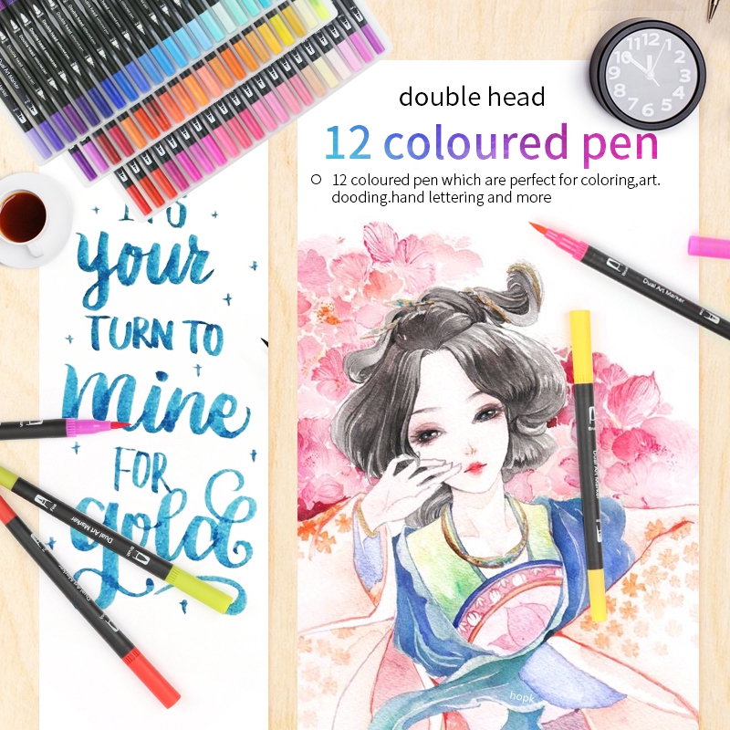 12 Colors Artist Coloring Mark - Correction Pen Fine recension och pris