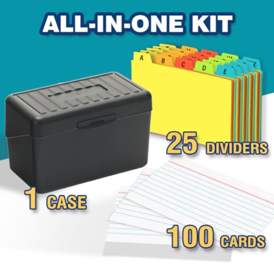 3x5 Index Card Holder with 100 - Index Card Holder recension och pris