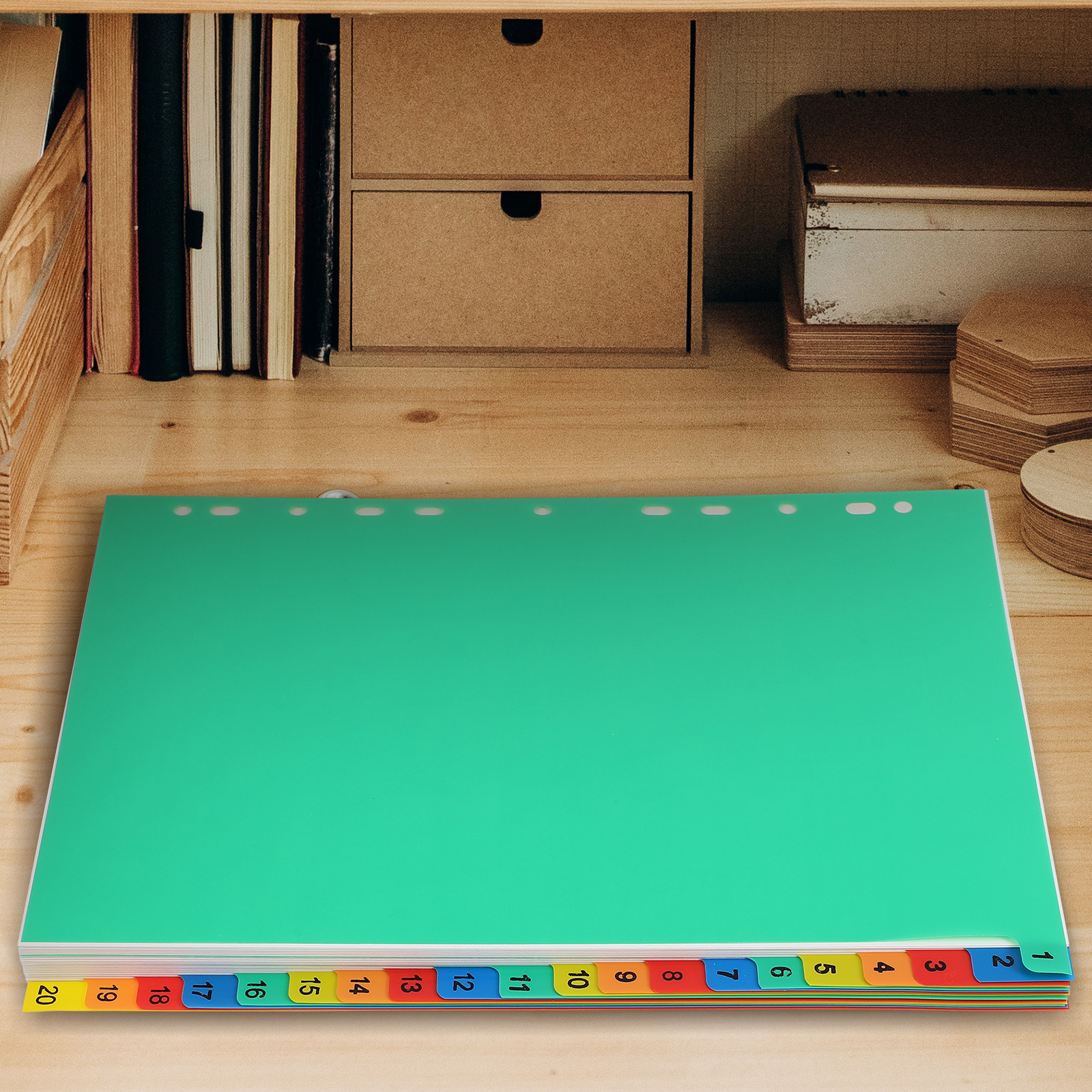 20 Pages A4 Colorful Plastic T - Tab Divider A4 recension och pris