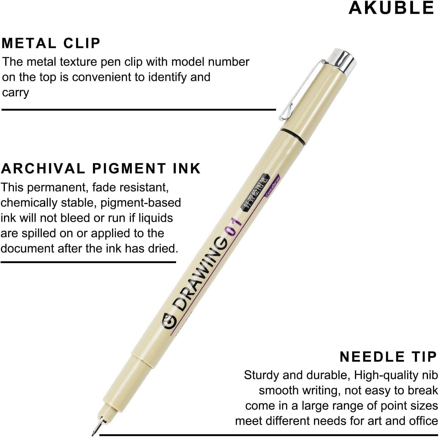 12 Black Micro Fineliner Drawi - Archive Box Set recension och pris