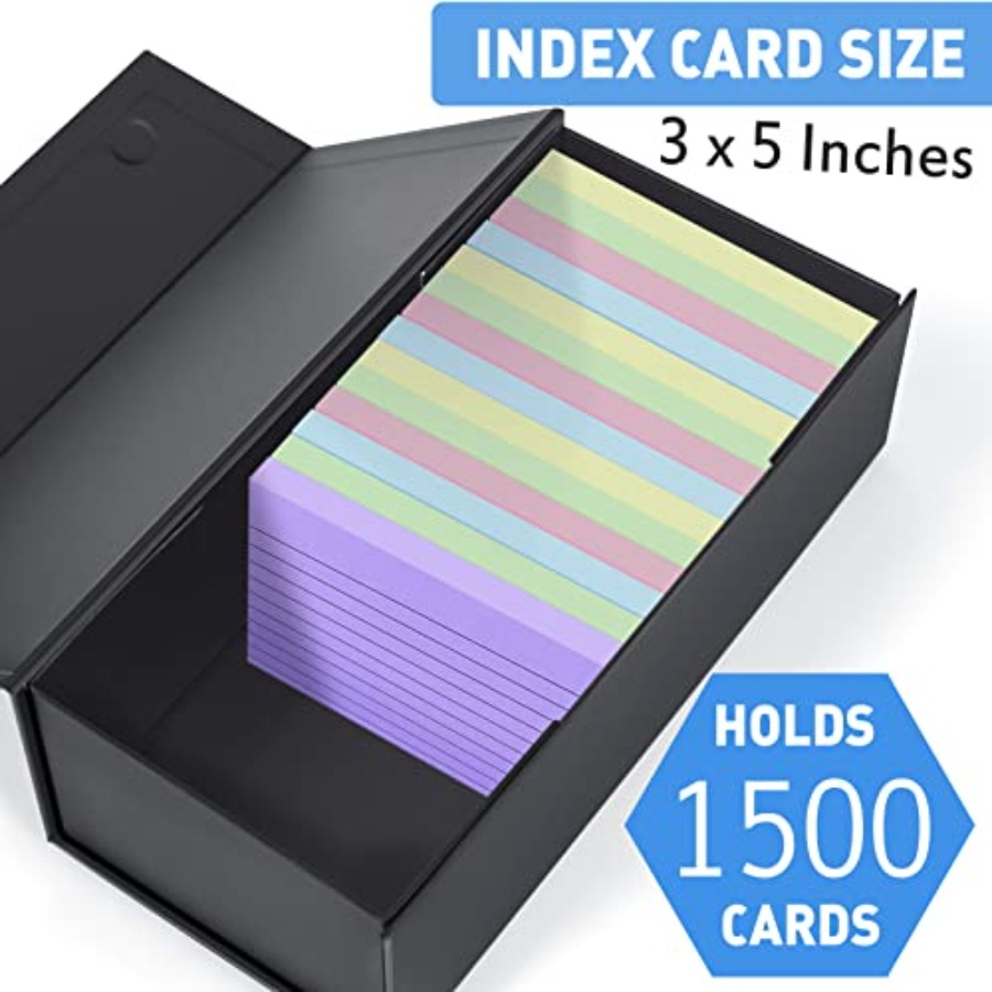 3x5 Index Card Holder Card Fil - Card Index Box recension och pris