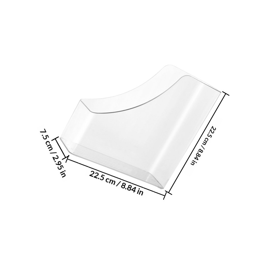 2Pcs Clear File Organizer Desk - Magazine Holder Rack recension och pris