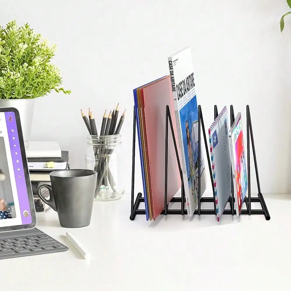 Triangle File Folder Racks,7 S - Magazine Holder Rack recension och pris