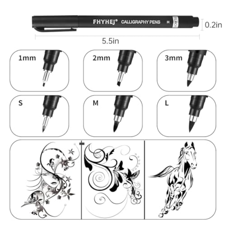 Calligraphy Pen, 6 Size Callig - Archive Box Set recension och pris