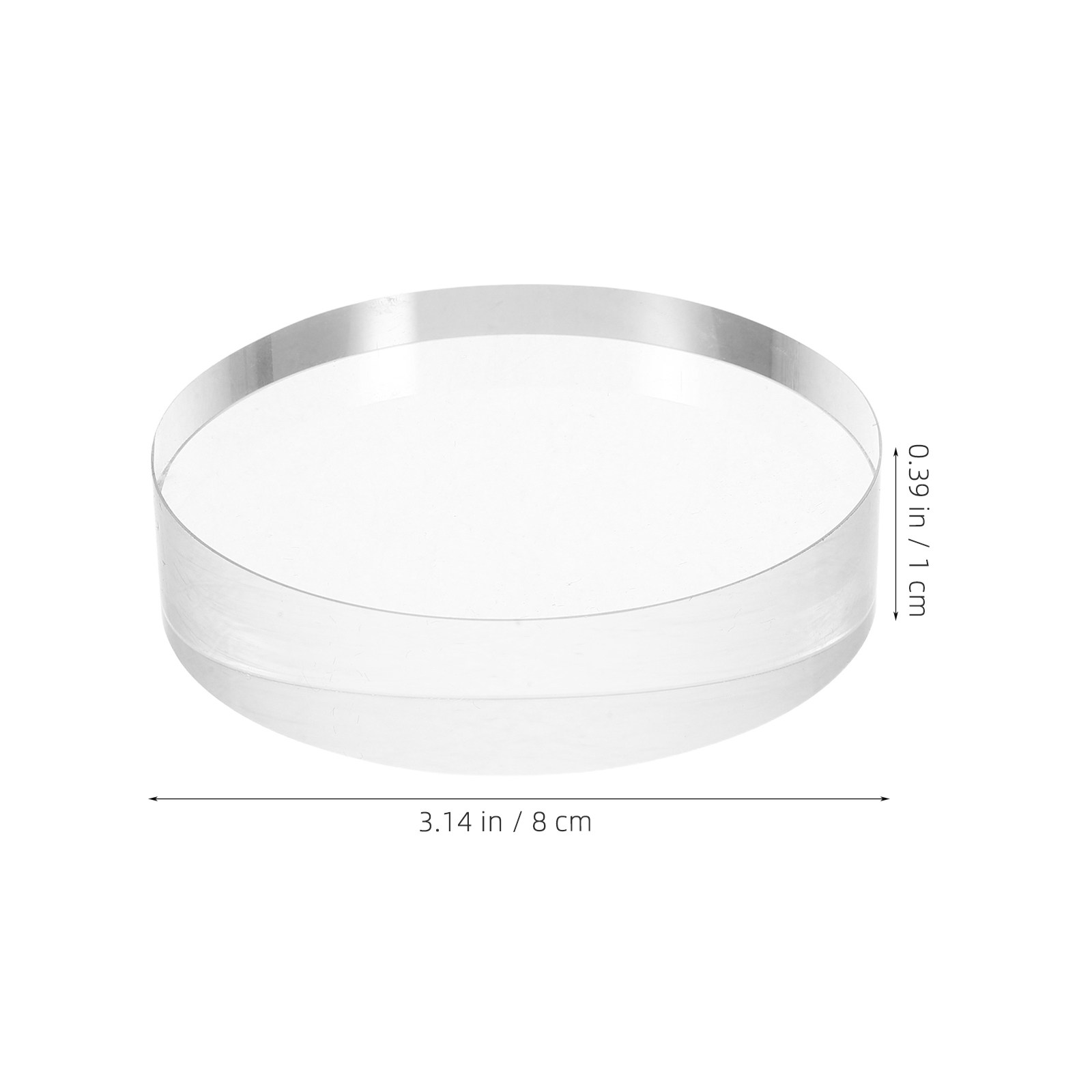 3.15 Inch Round Clear Crystal  - Book Weight Glass recension och pris