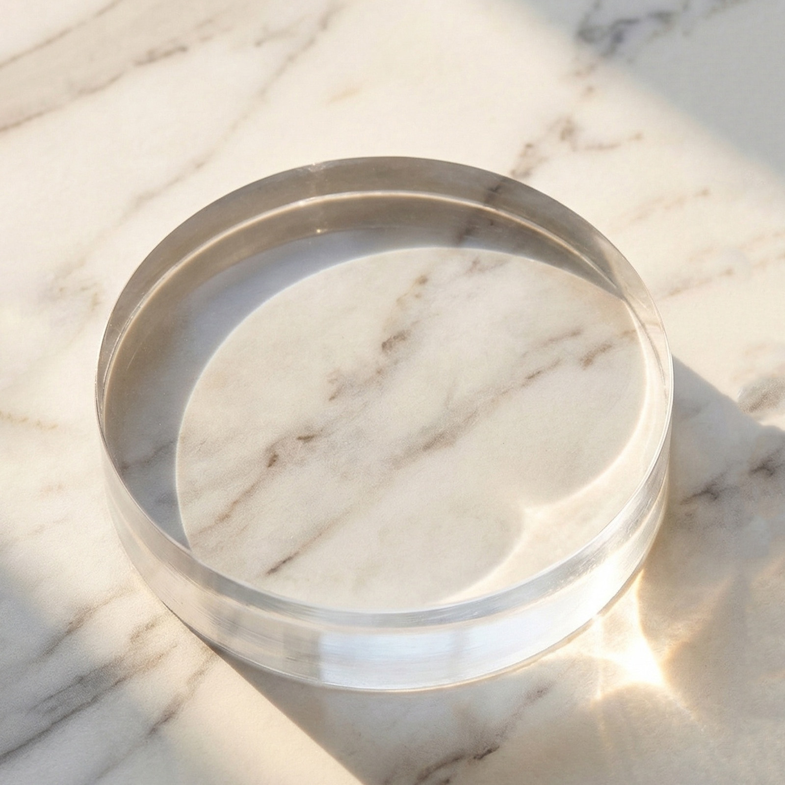 3.15 Inch Round Clear Crystal  - Book Weight Glass recension och pris