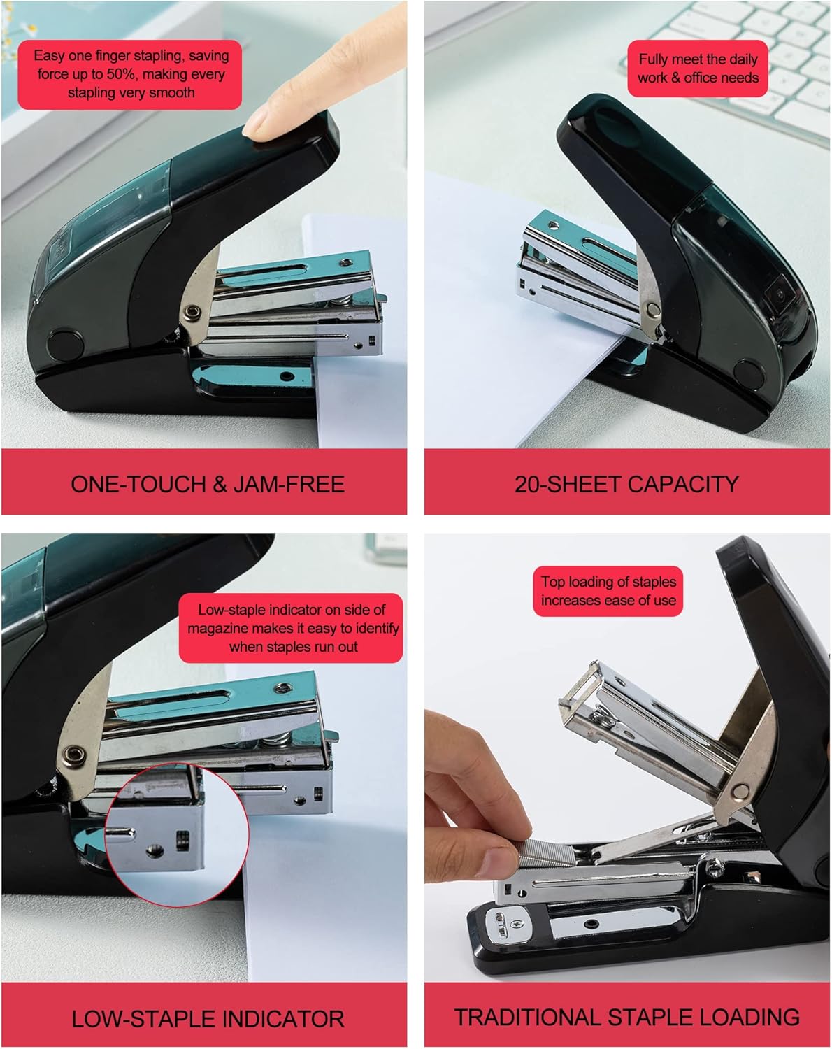 Effortless Standard Stapler Se - Stapler Half Strip recension och pris