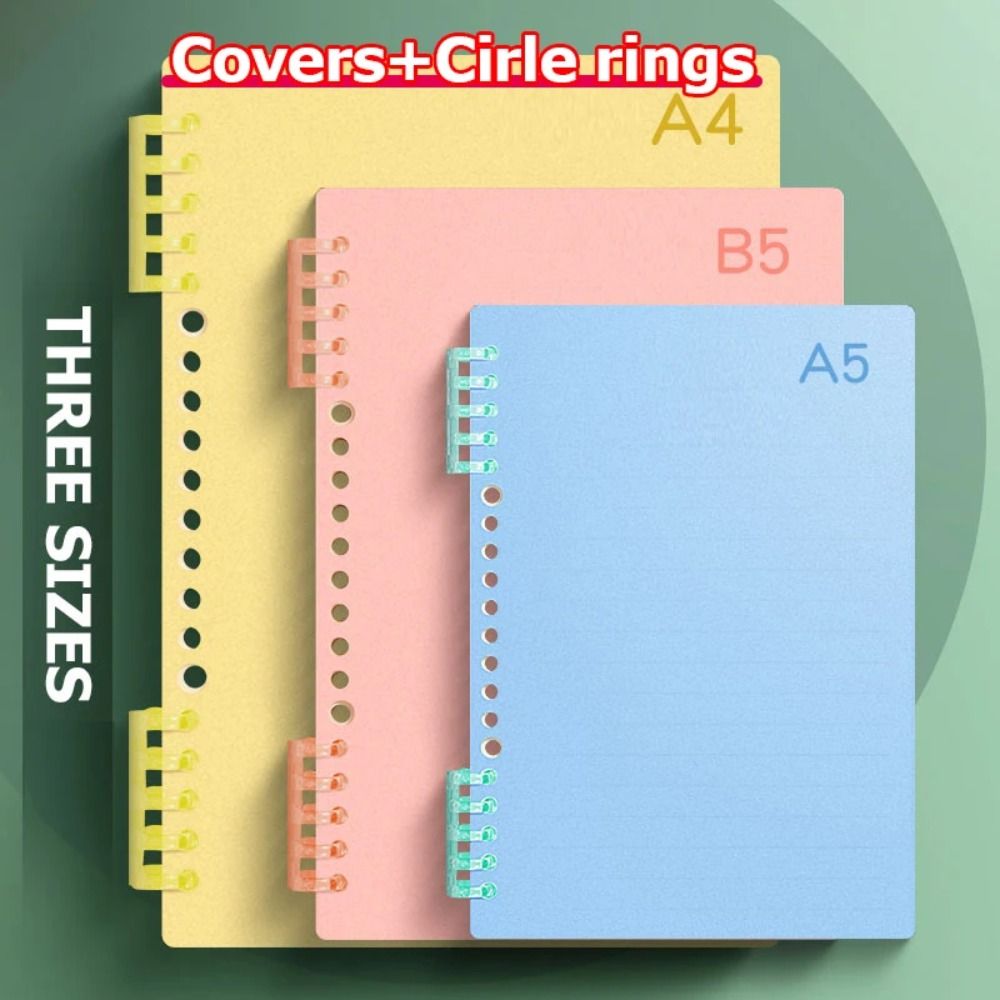 4Pcs PP Loose-leaf Book Cover  - Binder A4 Lever recension och pris