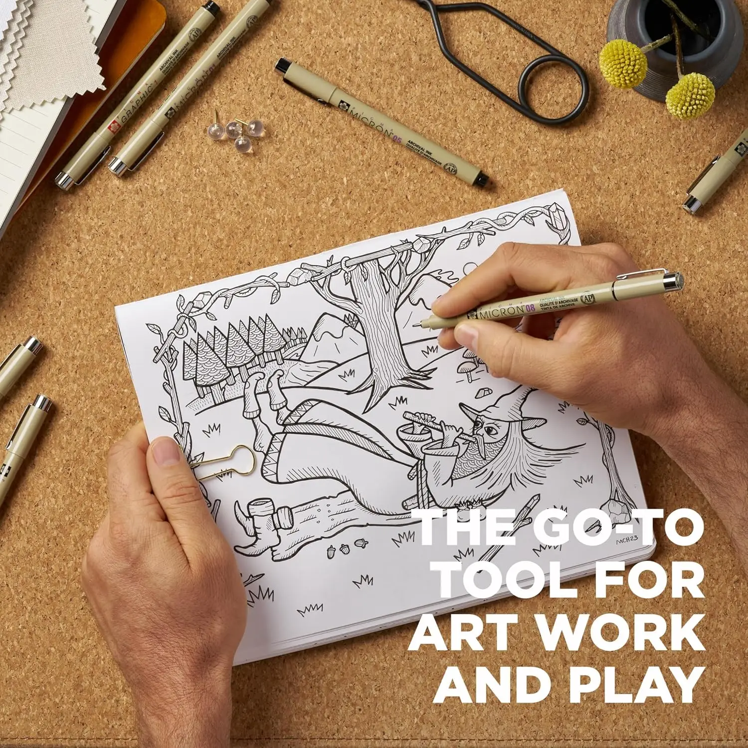Fineliner Drawing Pens Set, 8  - Archive Box Set recension och pris
