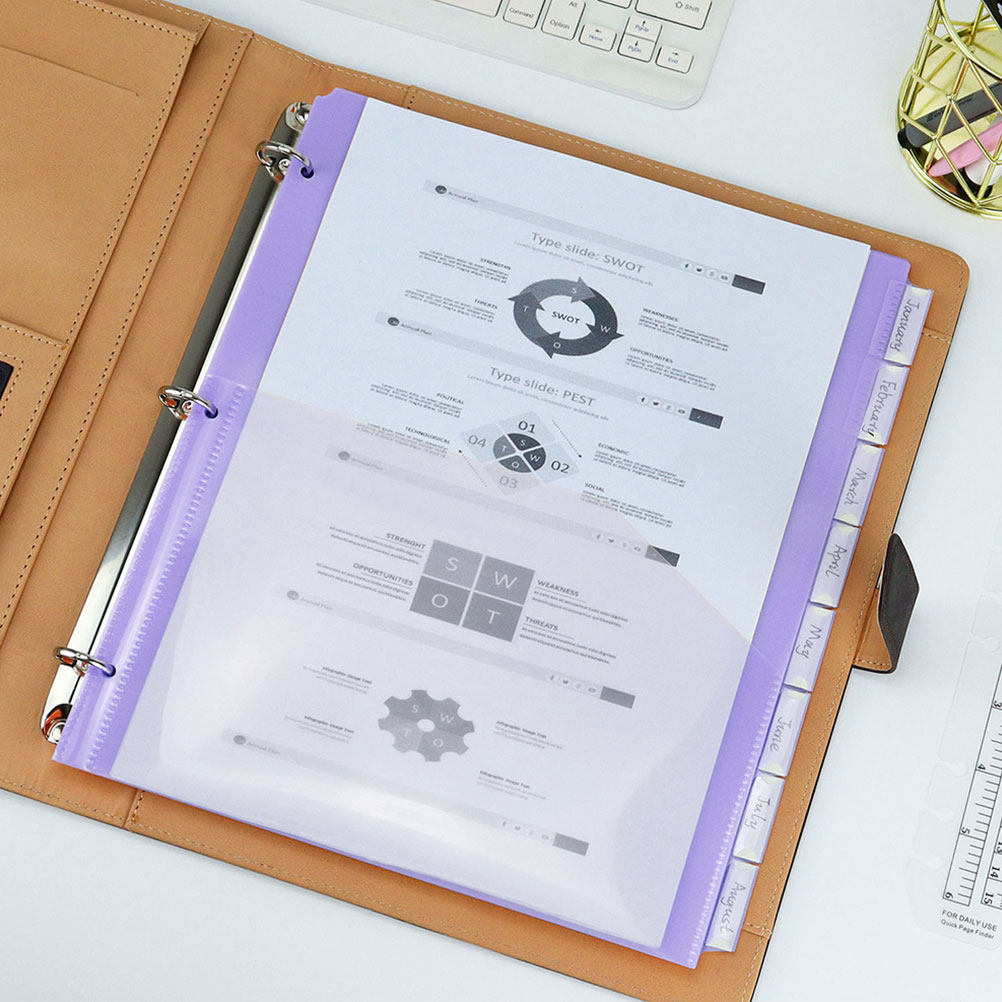 2Sets A4 Binder Dividers Plast - Tab Divider A4 recension och pris