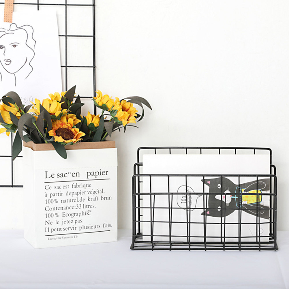 Modern 3 Slot Mail Organizer M - Magazine Holder Rack recension och pris