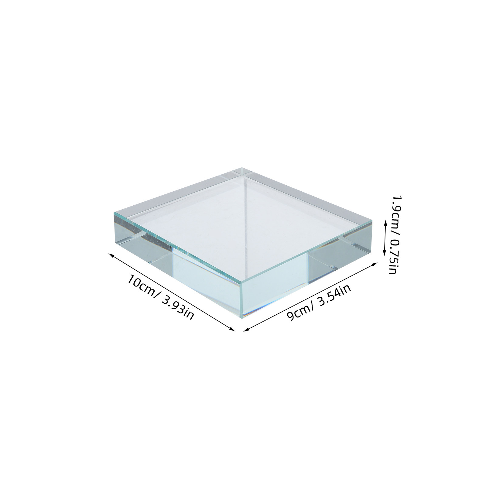 Glass Paperweight Rectangular  - Book Weight Glass recension och pris