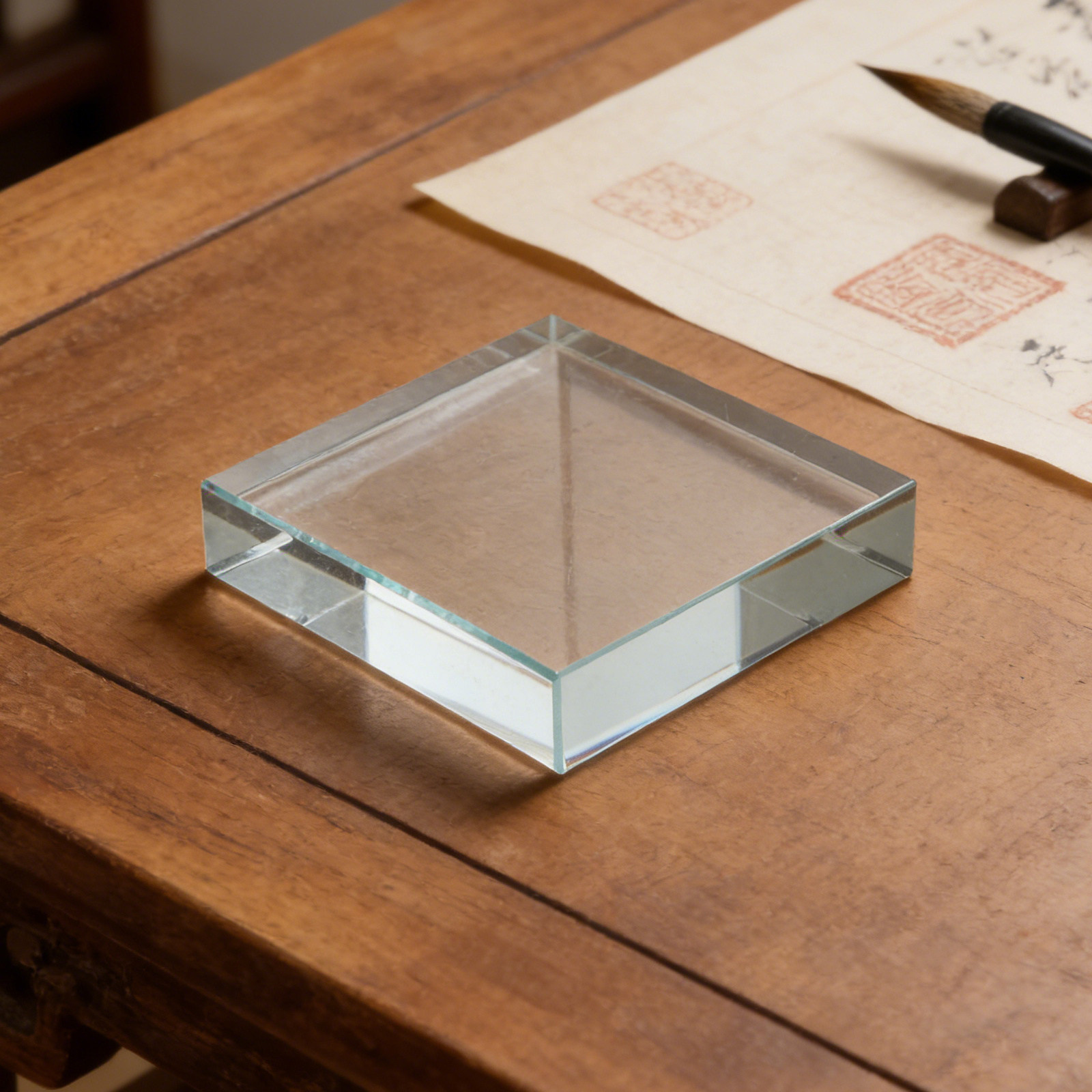 Glass Paperweight Rectangular  - Book Weight Glass recension och pris