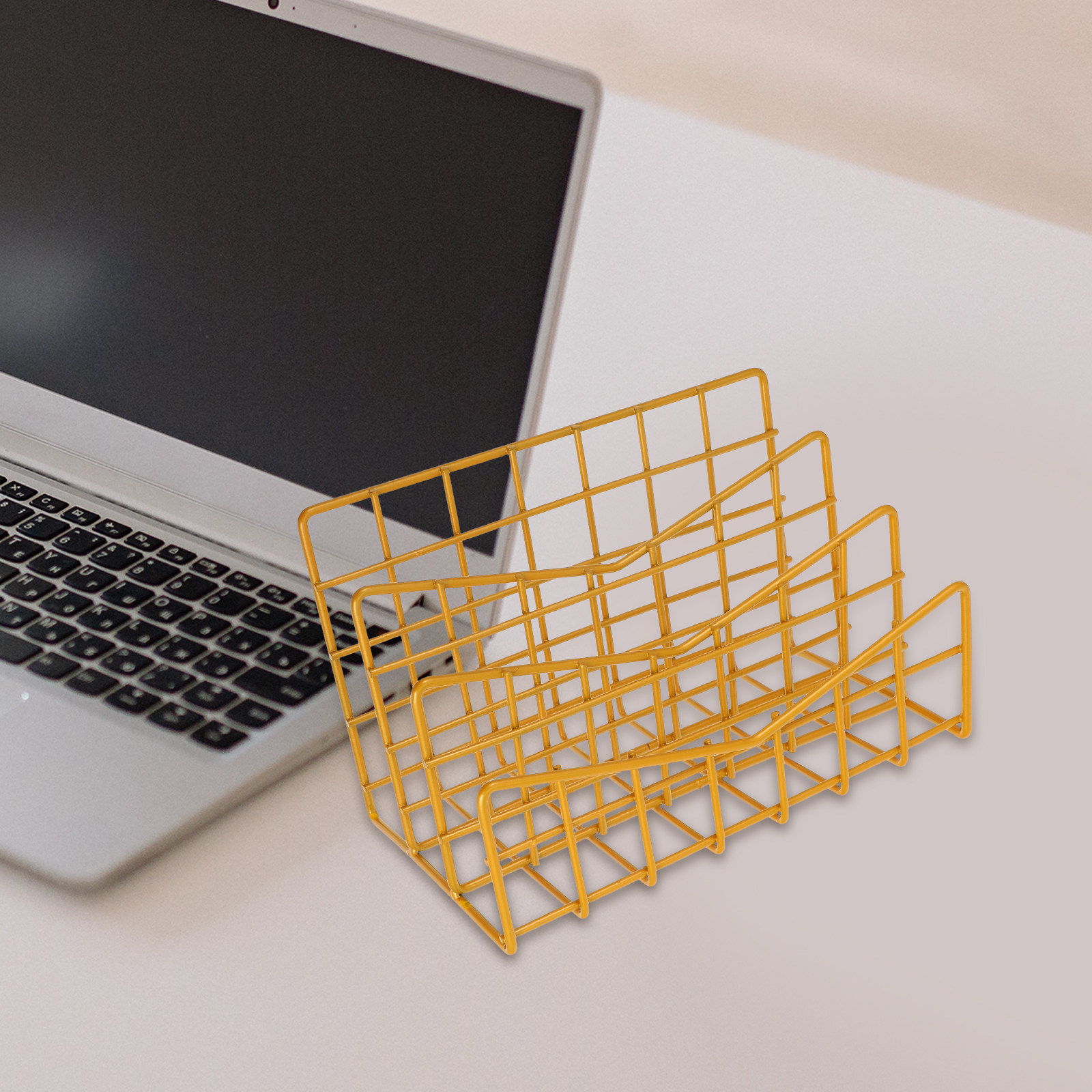 1Pcs Electroplated Metal Stora - Magazine Holder Rack recension och pris