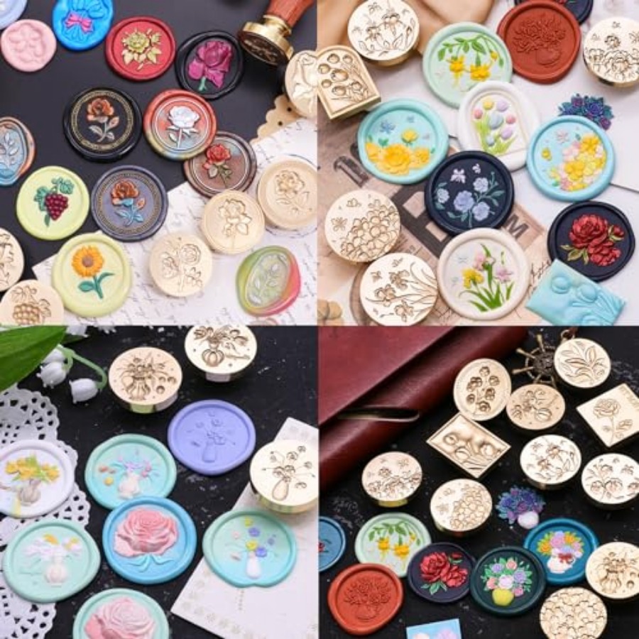 600Pcs Wax Seal Beads, Sealing - Wax Seal Stamp Set recension och pris