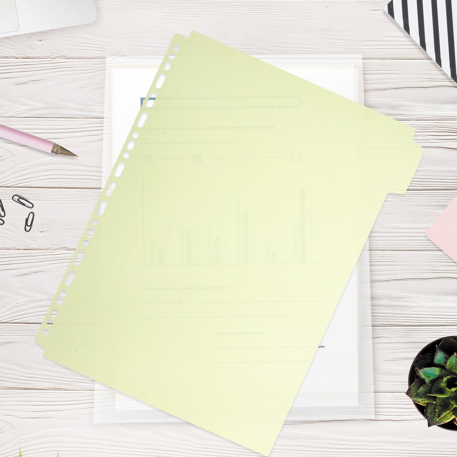 6Pcs File Binder Dividers A4 I - Tab Divider A4 recension och pris
